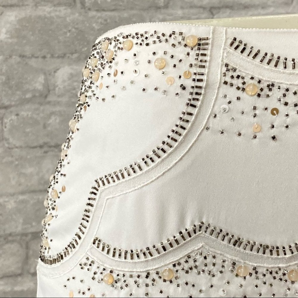 NWOT Club Monaco Embellished Mini Skirt - Picture 7 of 9